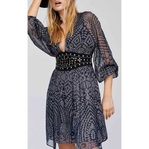 NWT Free People Moonbelt Mini Dress. Size 10.